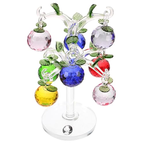 OUNONA 1 Satz Wohnkultur Kristallbaum Weihnachtskristallhandwerk Weihnachtsbaum Tischdekoration Pflanzendekor Kristall-Baum-Figur Partyschmuck Esstisch Apfelbaum von OUNONA