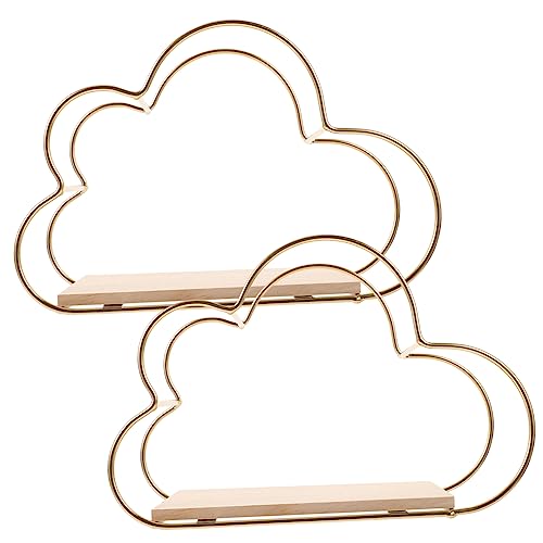 OUNONA 2stücke Schwebendes Wandregal in Wolkenform Modernes Regal Für Wand Als Pflanzer Und Blumentopf Halter Für Kameras Kleine Dekorationen Und Pflanzen von OUNONA