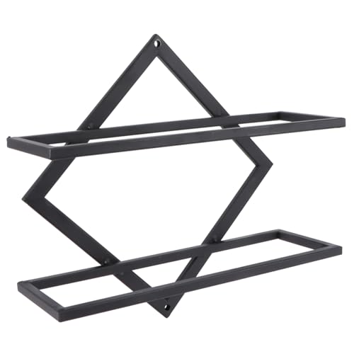 OUNONA Weinflaschenhalter Aus Holzmaterial - Lagerregal Aus Eisenkunst - Thekendisplay Für Bar OUNONA Weinflaschenhalter Aus Holzmaterial - Lagerregal Aus Eisenkunst - Thekendisplay Für Bar von OUNONA