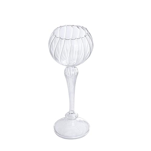 OUNONA 1 Stück Kerzenhalter im Europäischen Stil Handgefertigter Goblet Kerzenständer aus Borosilikatglas für Romantische Tischdekoration für Zuhause Restaurant und Besondere Anlässe OUNONA 1 Stück Kerzenhalter im Europäischen Stil Handgefertigter Goblet Kerzenständer aus Borosilikatglas für Romantische Tischdekoration für Zuhause Restaurant und Besondere Anlässe von OUNONA