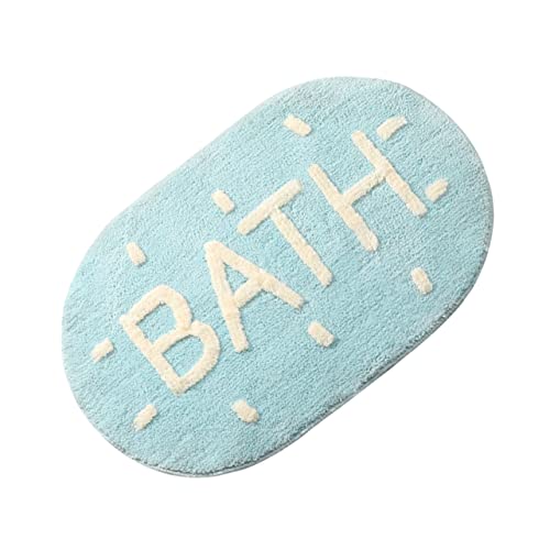 OUNONA rutschfeste Badematte 1Stück Saugfähige Badezimmermatte Anti Skid Badvorleger Hochflor Mikrofaser Teppich für Badezimmer und Eingangsbereich von OUNONA
