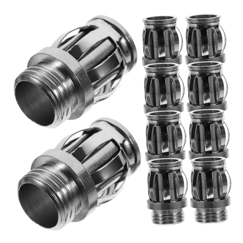 OUNONA 10 Stück Lampenfassung Metall Clip Gewinde Sicherer Halter Lichtbefestigung Teiliges Für Sockel Halogen Kristalllampen Innen Außen Gebrauch von OUNONA