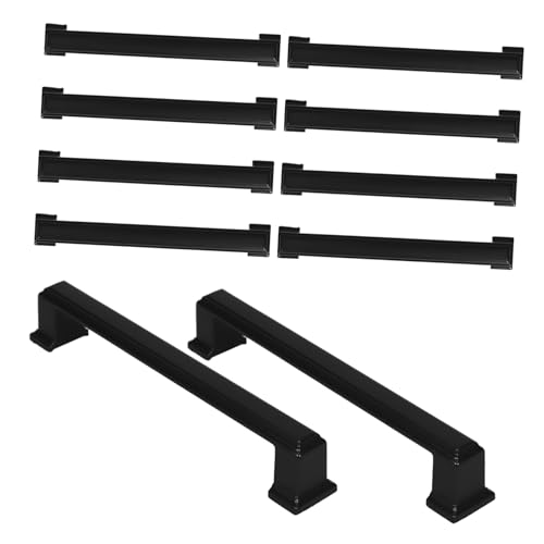 OUNONA 10 Stück Retro -Küchenschrankgriff Griffe ziehen schwarzer Schubladengriff Vintage -Schubladengriff Vintage-Möbelgriffe Industriehardware Bauernschrankknöpfe Aluminiumlegierung von OUNONA