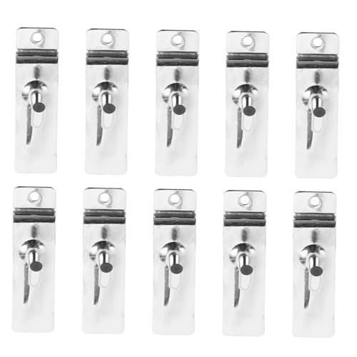 OUNONA 10 Stück Teiliges Schwerlast Eisenhaken für Lamellenwand Rostfrei Stark Lang Einsetzbar für Werkstatt Garage Einzelhaken zur Stabilen Aufbewahrung und Organisation OUNONA 10 Stück Teiliges Schwerlast Eisenhaken für Lamellenwand Rostfrei Stark Lang Einsetzbar für Werkstatt Garage Einzelhaken zur Stabilen Aufbewahrung und Organisation von OUNONA
