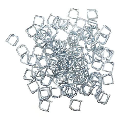 OUNONA Metallbeschichtete Verpackungsschnallen Aus 100 Stück Kordelumreifungsschnalle Verpackungsbefestigung für Markenkordeln von OUNONA