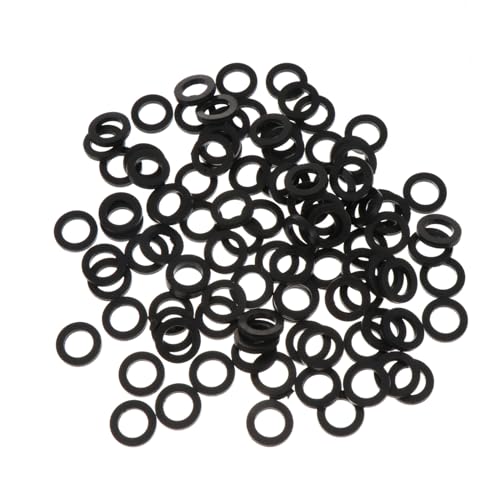 OUNONA 100 Stück Teiliges Nbr Dichtungsring Sortiment Flach Dichtungsgummiringe für Wasser Öl und Gas Anschluss Reparatur im Sanitär Automobilbereich OUNONA 100 Stück Teiliges Nbr Dichtungsring Sortiment Flach Dichtungsgummiringe für Wasser Öl und Gas Anschluss Reparatur im Sanitär Automobilbereich von OUNONA