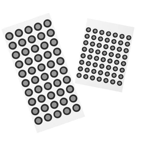 OUNONA 106 Stück Teiliges von Reflektierenden Markierungspunkten für Scanner Hochreflektierende Punktmarkierungen für Präzises Scannen Einfache Anwendung und Hohe Genauigkeit von OUNONA
