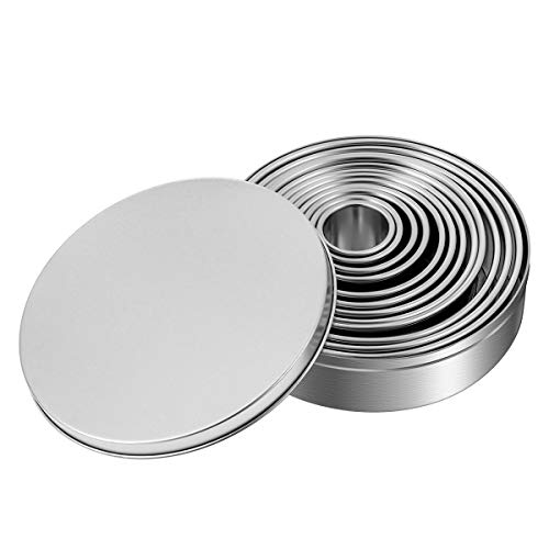 OUNONA 12 St¨¹cke Ausstechformen Kuchen Cookie Keks Cutter Set Runde Form Edelstahl DIY Backform F¨¹r Weihnachten Geburtstag Hochzeit OUNONA 12 St¨¹cke Ausstechformen Kuchen Cookie Keks Cutter Set Runde Form Edelstahl DIY Backform F¨¹r Weihnachten Geburtstag Hochzeit von OUNONA
