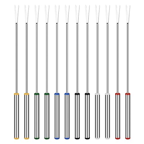 OUNONA 12 Stück 24 cm Fondue Gabeln aus rostfreiem Edelstahl mit Hitzebeständigem Griff für Schokoladenbrunnen Käse Fondue Gebratene Marshmallows OUNONA 12 Stück 24 cm Fondue Gabeln aus rostfreiem Edelstahl mit Hitzebeständigem Griff für Schokoladenbrunnen Käse Fondue Gebratene Marshmallows von OUNONA