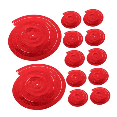 OUNONA 12 Stück Teiliges Hängende Spiraldekorationen in Rot Vielseitige Party deko für Kindergarten Geburtstage Jubiläen und Familienfeiern Platzsparend Lagerbar für Innen Außenbereich OUNONA 12 Stück Teiliges Hängende Spiraldekorationen in Rot Vielseitige Party deko für Kindergarten Geburtstage Jubiläen und Familienfeiern Platzsparend Lagerbar für Innen Außenbereich von OUNONA