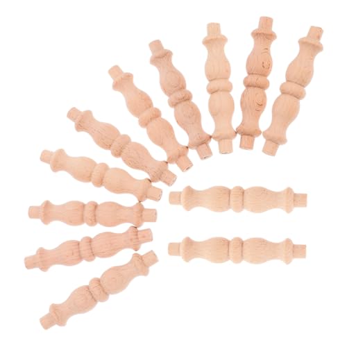 OUNONA 12 Stück Unlackierte Möbel Spindeln für Diy Projekte Robuste Baluster für Möbelreparatur und Kreative Holzarbeiten für Weinregale und Wohnaccessoires OUNONA 12 Stück Unlackierte Möbel Spindeln für Diy Projekte Robuste Baluster für Möbelreparatur und Kreative Holzarbeiten für Weinregale und Wohnaccessoires von OUNONA