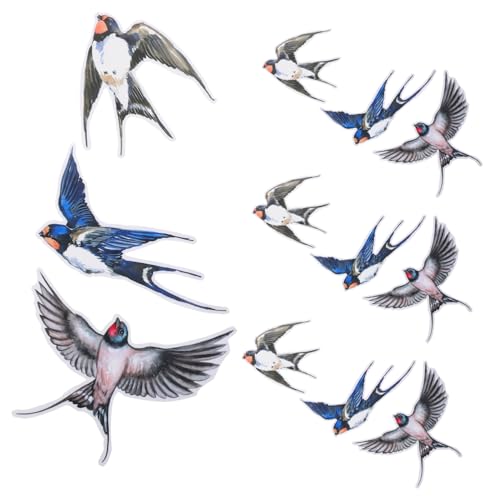 OUNONA 12Stücke Kollisions Fensteraufkleber Abziehbare Vogelschutz Sticker für Fenster Selbstklebend und Wiederverwendbar Geeignet für Glasflächen und Türen OUNONA 12Stücke Kollisions Fensteraufkleber Abziehbare Vogelschutz Sticker für Fenster Selbstklebend und Wiederverwendbar Geeignet für Glasflächen und Türen von OUNONA