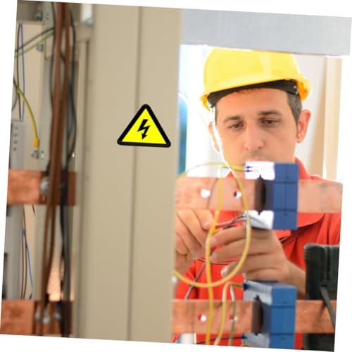 OUNONA 15 Stück Teiliges Elektrische Schocks Warnschild Selbstklebend Dreieckige Gelbe Warnetiketten Für Elektrische Schaltkästen Sicherheitskennzeichnung Langzeithaftend OUNONA 15 Stück Teiliges Elektrische Schocks Warnschild Selbstklebend Dreieckige Gelbe Warnetiketten Für Elektrische Schaltkästen Sicherheitskennzeichnung Langzeithaftend von OUNONA