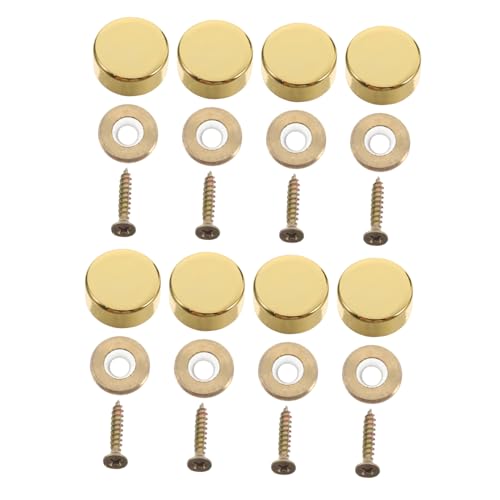 OUNONA 16 Stück Teiliges Schraubkappen Flache Dekorative Schrauben für Werbetafeln und Glasschilder Elegantes Design Langlebig Einfache Montage für Büro und Zuhause von OUNONA
