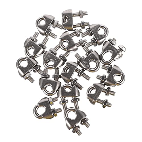 OUNONA 16 Stück Teiliges U Förmiges Drahtseil Klemmenset Praktische Rigging Hardware für Seil und Kabelanwendungen Installieren für Persönliche oder Professionelle Nutzung OUNONA 16 Stück Teiliges U Förmiges Drahtseil Klemmenset Praktische Rigging Hardware für Seil und Kabelanwendungen Installieren für Persönliche oder Professionelle Nutzung von OUNONA