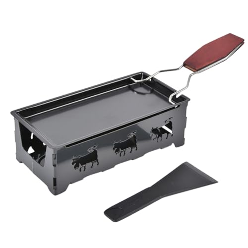 OUNONA 1Satz Mini Antihaft Grillpfanne Set für Käse zum Grillen Backen und Schmelzen von Käse für Zuhause Picknick und Camping Wärmeisolierter Griff Leicht zu Handhaben von OUNONA