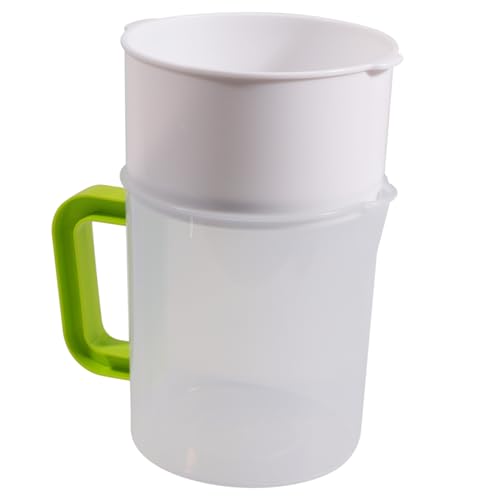 OUNONA 1Satz Nussmilchbeutel mit Aufbewahrungsbecher und Filter Wiederverwendbares Lebensmittelsieb für Sojamilch Joghurt Tee und Robust und Waschbar von OUNONA
