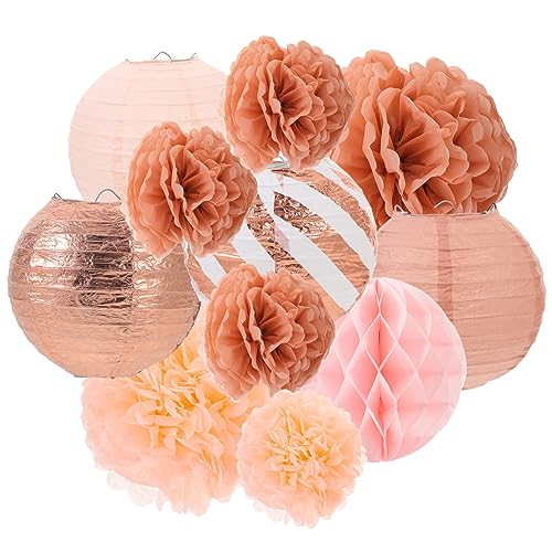 OUNONA 1Satz Roségoldene Laternen Dekoration Teiliges Papier Pompom für Babyparty Hochzeiten Kreative Party Requisite für Fotos und Hintergründe OUNONA 1Satz Roségoldene Laternen Dekoration Teiliges Papier Pompom für Babyparty Hochzeiten Kreative Party Requisite für Fotos und Hintergründe von OUNONA