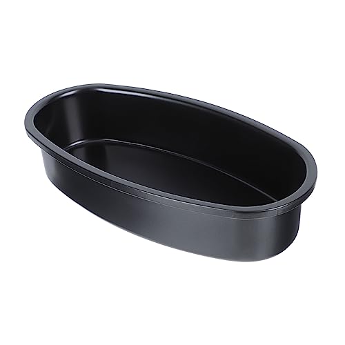 OUNONA 1Stk Kuchenform Toastbox Käsekuchenform Brotform Backformen aus Edelstahl Backform für zu Hause flache Pfanne Bratpfanne Blech Küchenwaren Oval Schimmel Backkasten von OUNONA