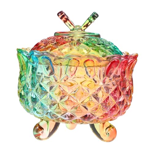 OUNONA Süßigkeitenglas Aus Glasmaterial Vorratsbehälter Dekorative Bonbonglas Lagerung Für Schokolade Kekse Desserts Und Küchendekoration Geeignet von OUNONA