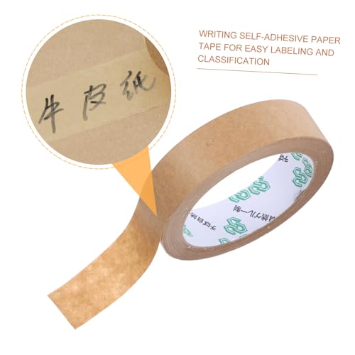OUNONA 2 Rollen Selbstklebendes Beschreibbares Kraftpapier packband À Vielseitig Einsetzbar zum Verpacken Versiegeln für Bürobedarf Robustes Langlebiges Dichtungsband für Umzugskartons OUNONA 2 Rollen Selbstklebendes Beschreibbares Kraftpapier packband À Vielseitig Einsetzbar zum Verpacken Versiegeln für Bürobedarf Robustes Langlebiges Dichtungsband für Umzugskartons von OUNONA