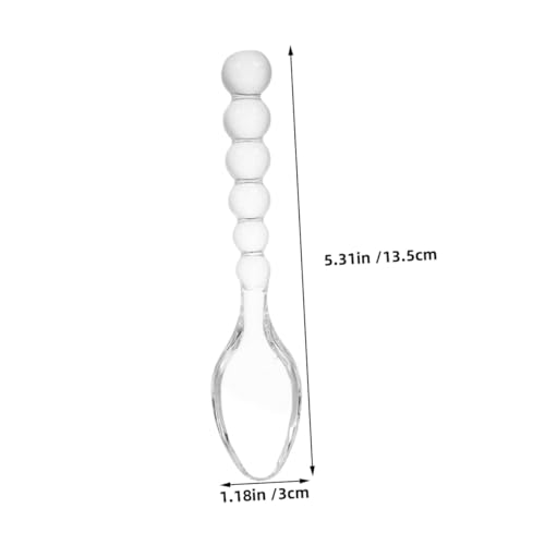 OUNONA 2 STÜCK Teiliges Glaslöffel mit Perlendekor Wiederverwendbare Teelöffel zum Rühren von Tee und Kaffee Stilvolles Design für Desserts Familienfeiern Hochzeiten und Stilvolle OUNONA 2 STÜCK Teiliges Glaslöffel mit Perlendekor Wiederverwendbare Teelöffel zum Rühren von Tee und Kaffee Stilvolles Design für Desserts Familienfeiern Hochzeiten und Stilvolle von OUNONA