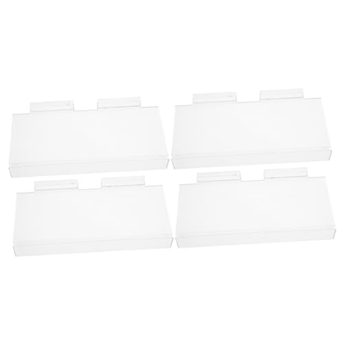 OUNONA 2 Sätze Transparente Wandregale Für Schuhe Stabiler Schuhhalter Für Slatwall Und Ausstellungsregal Im Einzelhandel Platzsparendes Design Für Zuhause Und Geschäfte 2 Stück * 2 OUNONA 2 Sätze Transparente Wandregale Für Schuhe Stabiler Schuhhalter Für Slatwall Und Ausstellungsregal Im Einzelhandel Platzsparendes Design Für Zuhause Und Geschäfte 2 Stück * 2 von OUNONA