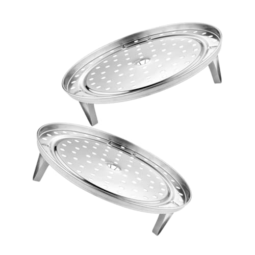 OUNONA 2 Stück Edelstahl Dampfgarer Teiliges Stapelbares Dampfeinsatz Kochgeschirr Hitzebeständig Multifunktionales Küchen Dampfgareinsatz für Gemüse Fisch Eier OUNONA 2 Stück Edelstahl Dampfgarer Teiliges Stapelbares Dampfeinsatz Kochgeschirr Hitzebeständig Multifunktionales Küchen Dampfgareinsatz für Gemüse Fisch Eier von OUNONA