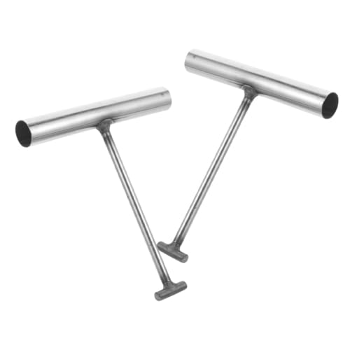OUNONA 2 Stück Edelstahl T förmiger Kanaldeckelheber Robuster Schachtdeckelhaken mit Ergonomischem Griff Langlebig Rostfrei Vielseitig für Gullideckel und Rollladentüren Einfach zu OUNONA 2 Stück Edelstahl T förmiger Kanaldeckelheber Robuster Schachtdeckelhaken mit Ergonomischem Griff Langlebig Rostfrei Vielseitig für Gullideckel und Rollladentüren Einfach zu von OUNONA