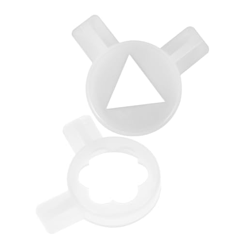 OUNONA 2 Stück Eismaschine Mit Blumenmund Sicher Ersatz Form Düse Zubehör Anhang Eismaschinenaufsatz Deckel Bausatz Tülle Eismaschine Teil Hersteller Bindestrich Weiß Pp von OUNONA