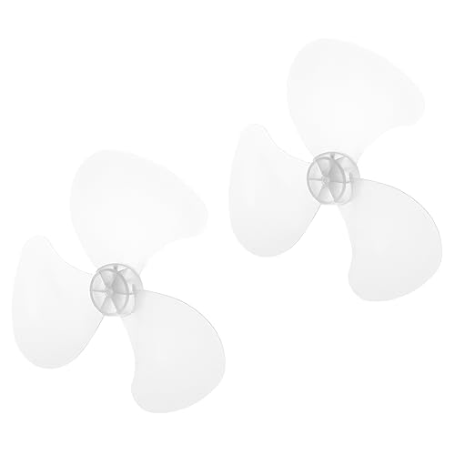 OUNONA 2 Stück Ersatz Lüfterblätter Set für Standventilatoren Transparent Langlebig Kompatibel mit Verschiedenen Ventilatormodellen zur Austausch Defekter von OUNONA