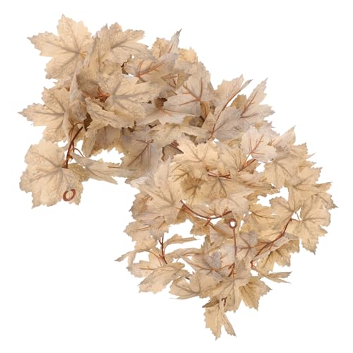 OUNONA 2 Stück Künstliche Ahornblatt-Girlande Herbstlich Realistische Herbstliche Weinranken für Erntedank Halloween Party Kamin Wanddekoration Flexibel Vielseitig OUNONA 2 Stück Künstliche Ahornblatt-Girlande Herbstlich Realistische Herbstliche Weinranken für Erntedank Halloween Party Kamin Wanddekoration Flexibel Vielseitig von OUNONA