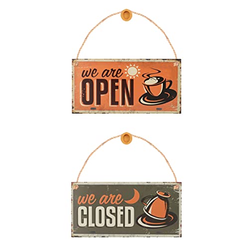 OUNONA 2stücke Holz Tür Schild Hängend Für Bar Zuhause Rustikales Handwerk Aus Holz Vintage Dekoration Für Wand Garage Leicht Und Langlebig OUNONA 2stücke Holz Tür Schild Hängend Für Bar Zuhause Rustikales Handwerk Aus Holz Vintage Dekoration Für Wand Garage Leicht Und Langlebig von OUNONA