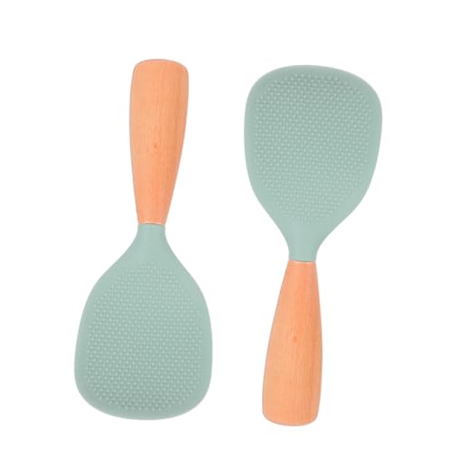 OUNONA 2 Stück Silikon Reislöffel mit Rutschfestem Griff Hitzebeständig Selbststehend Antihaftbeschichtet Vielseitig für Reis Salat Sushi und Kochen Geeignet OUNONA 2 Stück Silikon Reislöffel mit Rutschfestem Griff Hitzebeständig Selbststehend Antihaftbeschichtet Vielseitig für Reis Salat Sushi und Kochen Geeignet von OUNONA