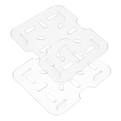 OUNONA 2 Stück Teiliges Abtropfbrett aus Kunststoff Robust und Platzsparend Effiziente Wasserableitung für Obst Gemüse Vielseitiges Küchensieb für Spüle und Arbeitsplatte von OUNONA