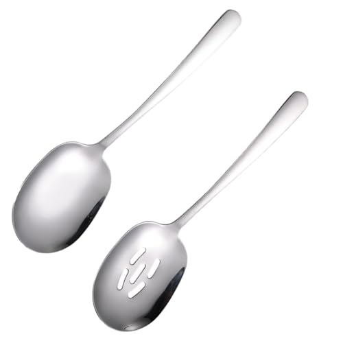 OUNONA 2 Stück Teiliges Schöpflöffel Langlebige Spülmaschinenfeste Kleine Gelochte Servierlöffel Hitzebeständig Tragbar für Küche Restaurant Party Buffet Einfach zu Reinigen OUNONA 2 Stück Teiliges Schöpflöffel Langlebige Spülmaschinenfeste Kleine Gelochte Servierlöffel Hitzebeständig Tragbar für Küche Restaurant Party Buffet Einfach zu Reinigen von OUNONA