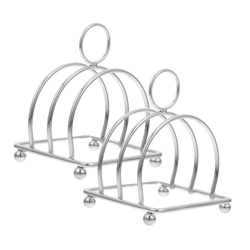 OUNONA 2stücke Toastständer Mit Brot Rack Für Arbeitsplatte Zum Ausstellen Von Brot Und Sandwiches Stabiles Und Pflegeleichtes Design Für Küche Und Restaurant OUNONA 2stücke Toastständer Mit Brot Rack Für Arbeitsplatte Zum Ausstellen Von Brot Und Sandwiches Stabiles Und Pflegeleichtes Design Für Küche Und Restaurant von OUNONA