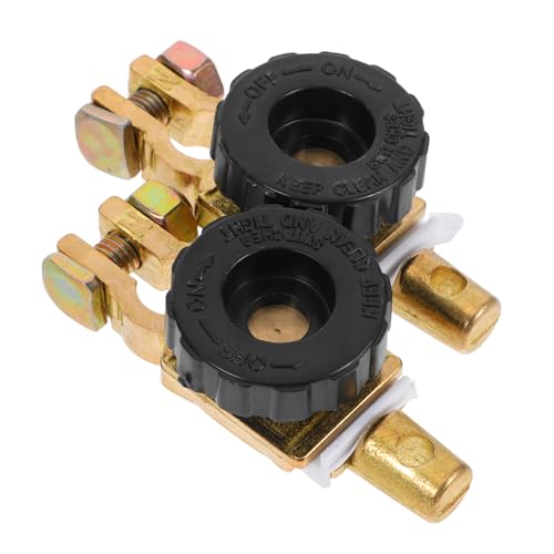 OUNONA 2 Stück Top Post Batterie Trennschalter Robuste Batterie Trennschalter für Autos Lkw Wohnmobile und Elektrische Geräte für Winterlagerung und Energieeinsparung OUNONA 2 Stück Top Post Batterie Trennschalter Robuste Batterie Trennschalter für Autos Lkw Wohnmobile und Elektrische Geräte für Winterlagerung und Energieeinsparung von OUNONA