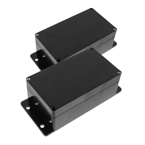 OUNONA 2 Stück Wasserdichte Kunststoff Abzweigdose mit Befestigungsbügeln Robuste Outdoor Anschlussdose zum Schutz Elektrischer Leitungen Witterungsbeständig und Einfach zu Montieren von OUNONA