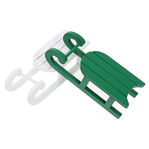 OUNONA 2 Stück Weihnachtliche Holzschlitten Deko Kreative Weihnachtsornamente aus Hochwertigem Holz für Festliche Dekorationen und Weihnachtsfeiern OUNONA 2 Stück Weihnachtliche Holzschlitten Deko Kreative Weihnachtsornamente aus Hochwertigem Holz für Festliche Dekorationen und Weihnachtsfeiern von OUNONA