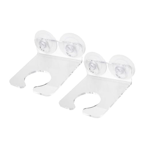 OUNONA 2 Stück Weinglashalter mit Saugfuß Transparente Weinglasablage für Stabiler Halter für Weingläser für Badewanne und Einfache Montage von OUNONA