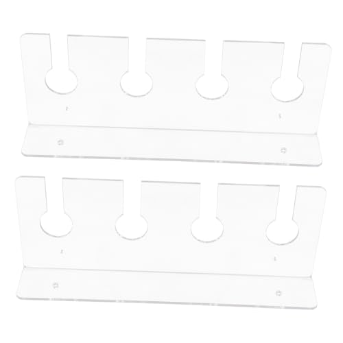 OUNONA 2 Stück Weinglasregal Weinglas-Organizer Weinglasanzeige Tisch Weinglashalter Weinflasche Und Glashalter Wäscheständer Für Weingläser Glashaltergestell Acryl Transparent von OUNONA