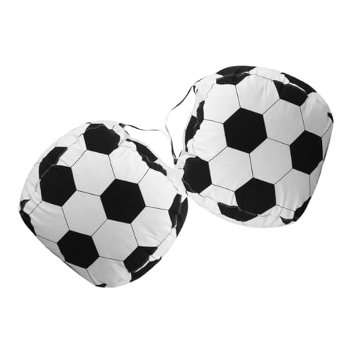 OUNONA 2 Stücke Aufbewahrungstasche Abdeckung Fußball Sitzsack Plüsch Fußball Gefüllte Sitzsack Jumbo Kid Organizer Weiche Große Geformte Tasche von OUNONA