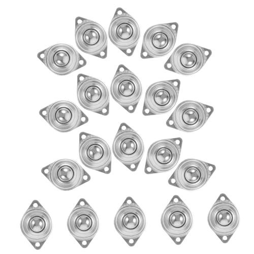 OUNONA 20 Stück Schraubmontage Rollenkugel Runde Rollen Stahleinheit Rollen Kugeltransfereinheit Rostfreies Schwenk Transferlager Klein Silber OUNONA 20 Stück Schraubmontage Rollenkugel Runde Rollen Stahleinheit Rollen Kugeltransfereinheit Rostfreies Schwenk Transferlager Klein Silber von OUNONA