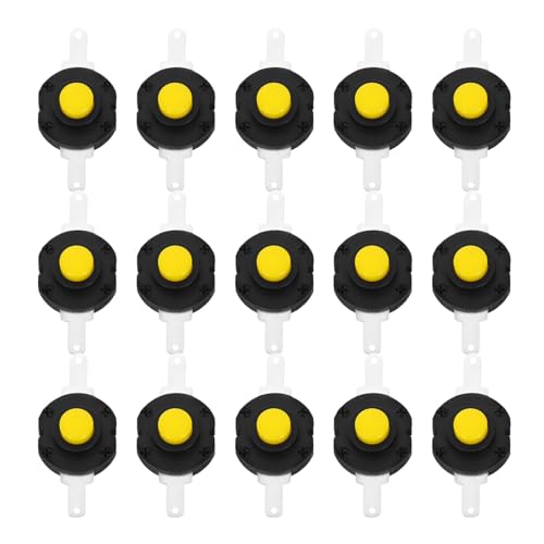 OUNONA 20 Stück Selbstsperrende Mikroschalter Drucktastenschalter für Taschenlampen DIY Projekte Kompatibel mit Verschiedenen Modellen Leicht und Praktisch Zuverlässige Stromversorgung von OUNONA