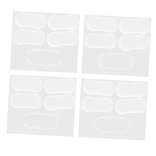 OUNONA 20 Stück Toilettensitz Polster Transparent Bumper für Wc Sitz Ersatzteile Geräuschreduzierung Schutz vor Kratzern und Verrutschen von OUNONA