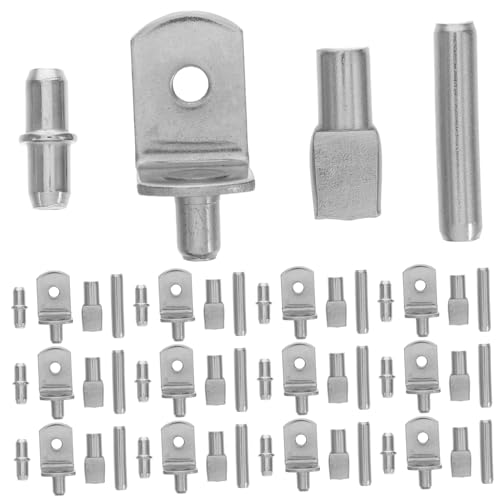 OUNONA 200 Stücke Regale Wand Schrank Installation Unterstützung Selbst Unterstützung Pegs Einstellbare Regale Edelstahl Silber OUNONA 200 Stücke Regale Wand Schrank Installation Unterstützung Selbst Unterstützung Pegs Einstellbare Regale Edelstahl Silber von OUNONA