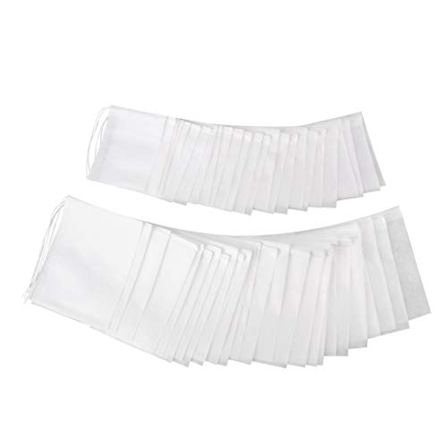 OUNONA 200 Stück Teebeutel feine Teefilter Einweg Teabag Drawstring Teebeutel Filterpapier Leere Teebeutel Taschen für lose Blatt Tee Pulver Kräuter 2 verschiedene Größen(9cm*7cm und 7cm*5.5cm) OUNONA 200 Stück Teebeutel feine Teefilter Einweg Teabag Drawstring Teebeutel Filterpapier Leere Teebeutel Taschen für lose Blatt Tee Pulver Kräuter 2 verschiedene Größen(9cm*7cm und 7cm*5.5cm) von OUNONA