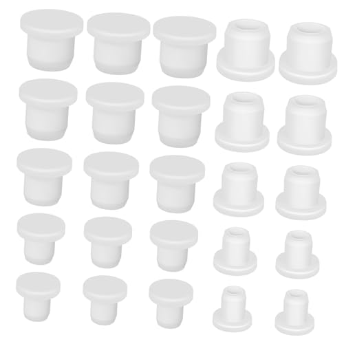 OUNONA 25 Stück Salz Und Pfefferstopfen Stopfen Aus Silikon Runde Endkappen Salz Und Pfefferstreuer Stopfen Ersatzstopfen Für Gewürzflaschen von OUNONA