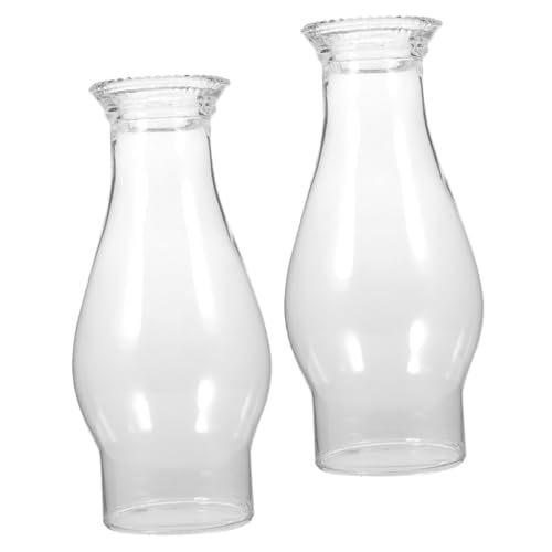 OUNONA 2stücke Glasabdeckung Für Öllampe Öllampenteile Ersatz Kleine Lampenschirm Für Petroleumlampe Vintage Öllampen Zubehör Einfach Austauschen Und Installieren von OUNONA